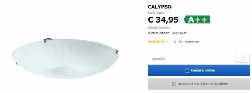 Ikea ritira la plafoniera Calypso a rischio caduta. Ecco cosa fare se la si ha in casa