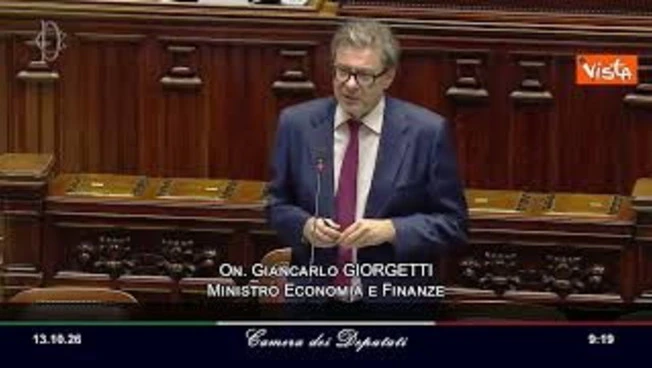 Dpfp 2026, Giorgetti: Con scostamento bilancio dare sostegno a famiglie e imprese