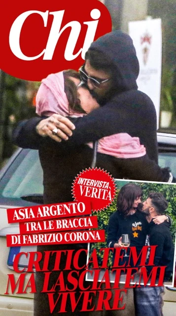 Fabrizio Corona e Asia Argento, adesso c'è la prova: senza pudori per strada, la foto-scoop