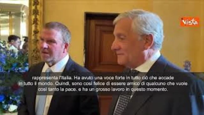 L'Ambasciatore Usa Fertitta a Tajani: Nessuno più di lui lavora sodo per la pace nel mondo