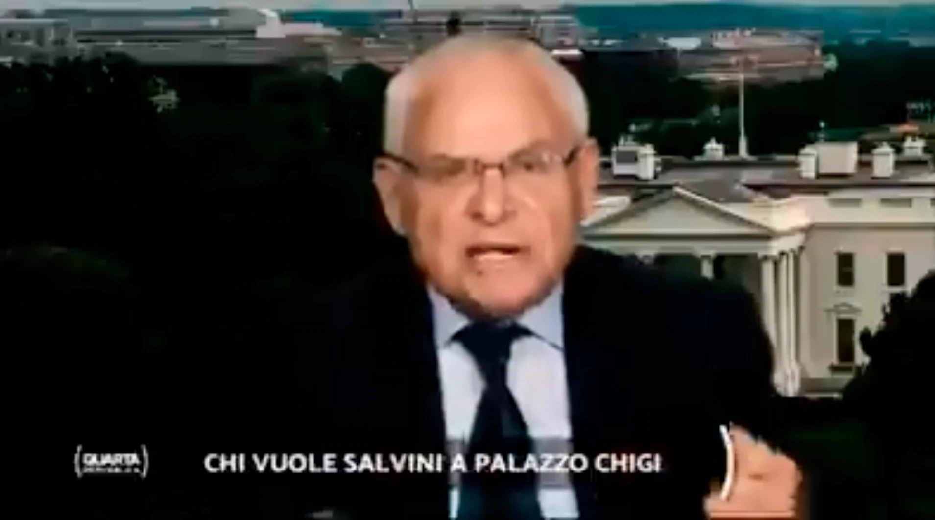 Quarta Repubblica, Edward Luttwak fa godere Matteo Salvini: "La sinistra pronta a tutto per la Ue"