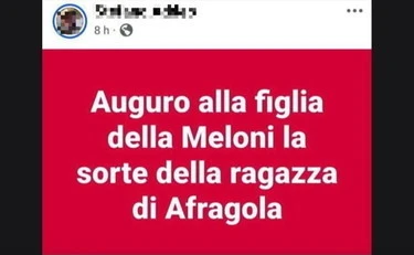Giorgia Meloni, minacce di morte alla figlia: "Qualcosa di oscuro e malato"