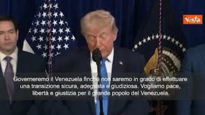 Trump: Governeremo Venezuela fino ad una transizione giusta. Vogliamo pace