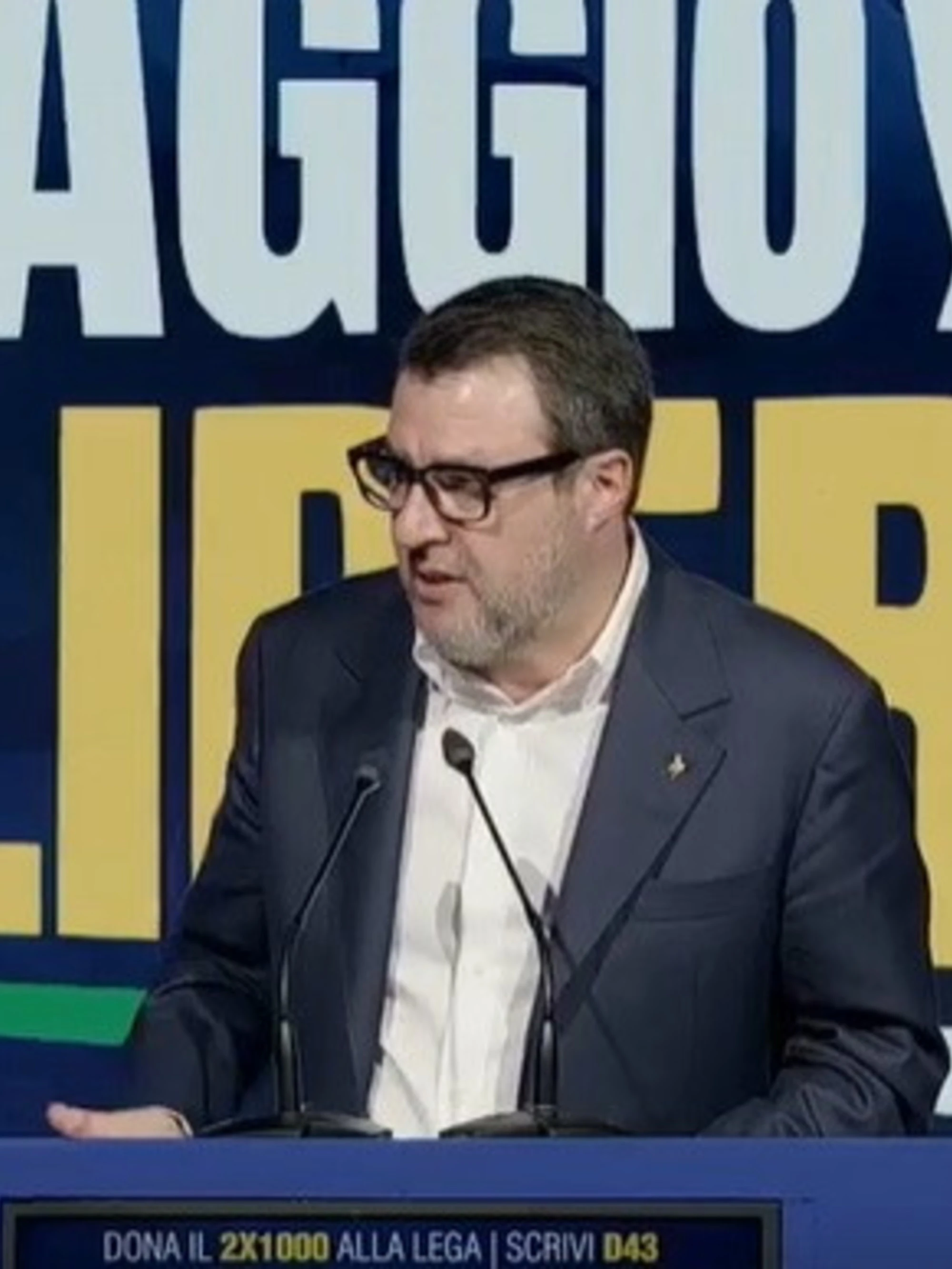 Matteo Salvini chiude il congresso della Lega: "Viminale? Sono a disposizione"