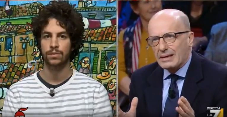 Alessandro Sallusti mette in imbarazzo Santori: "Siete garantisti con Salvini o solo con quelli di Bibbiano?"