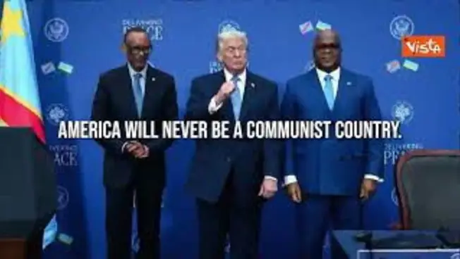 Leggi l'articolo: 'L'America non sarà mai un Paese comunista', il video sui social della Casa Bianca
