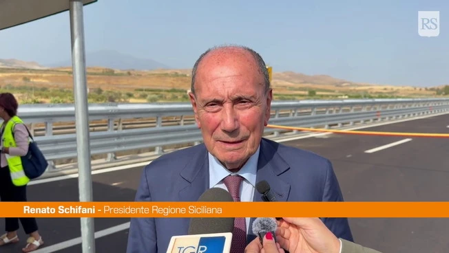 A19, aperto nuovo viadotto. Schifani "Manteniamo gli impegni con i siciliani"