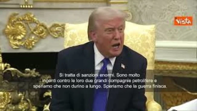 Leggi l'articolo: Trump: Era momento giusto per nuove sanzioni contro Mosca. Spero durino poco