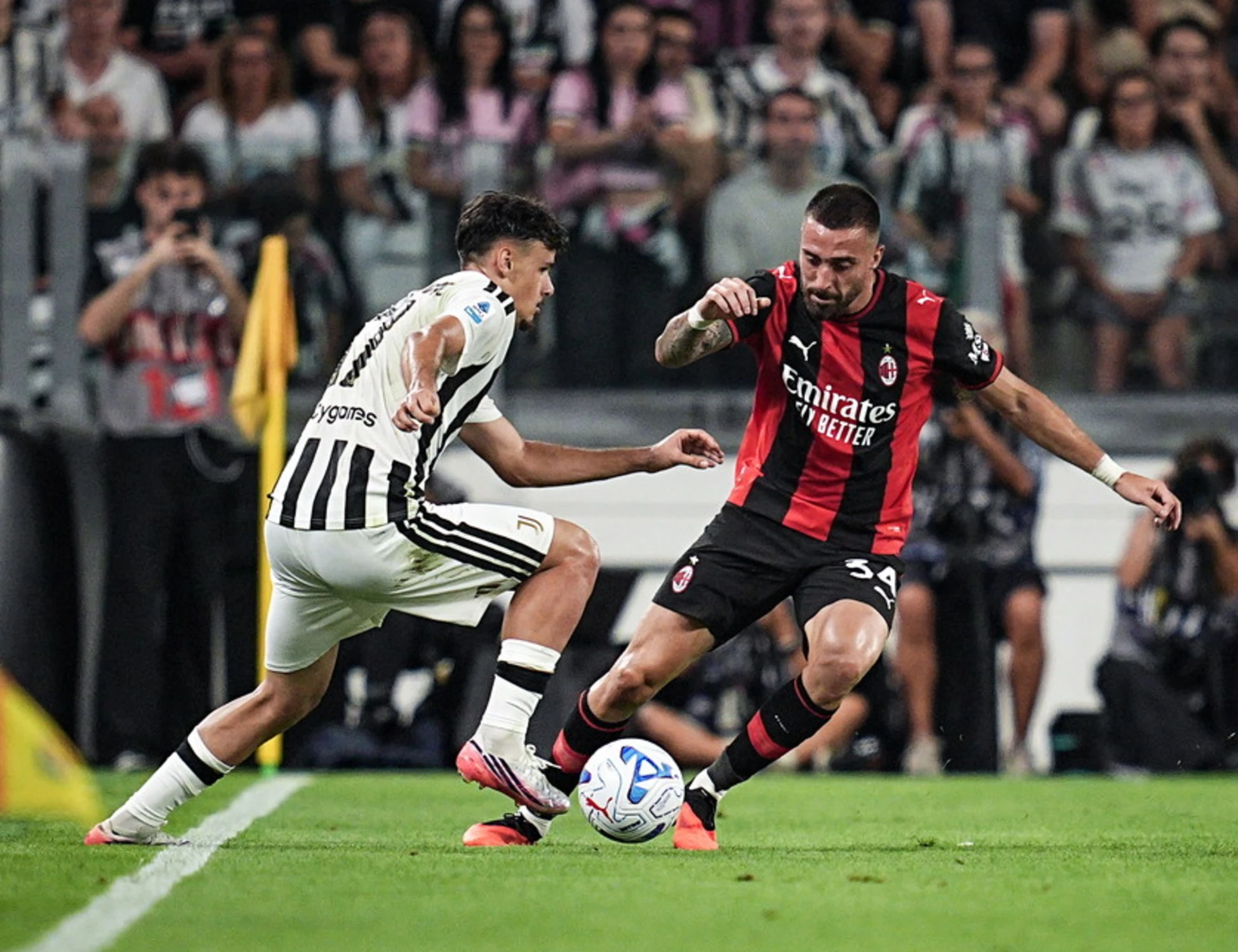 Juventus, Federico Gatti la pareggia nel finale: col Milan finisce 1 a 1