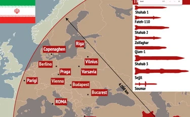 L'Iran può colpire Milano con missili a lungo raggio