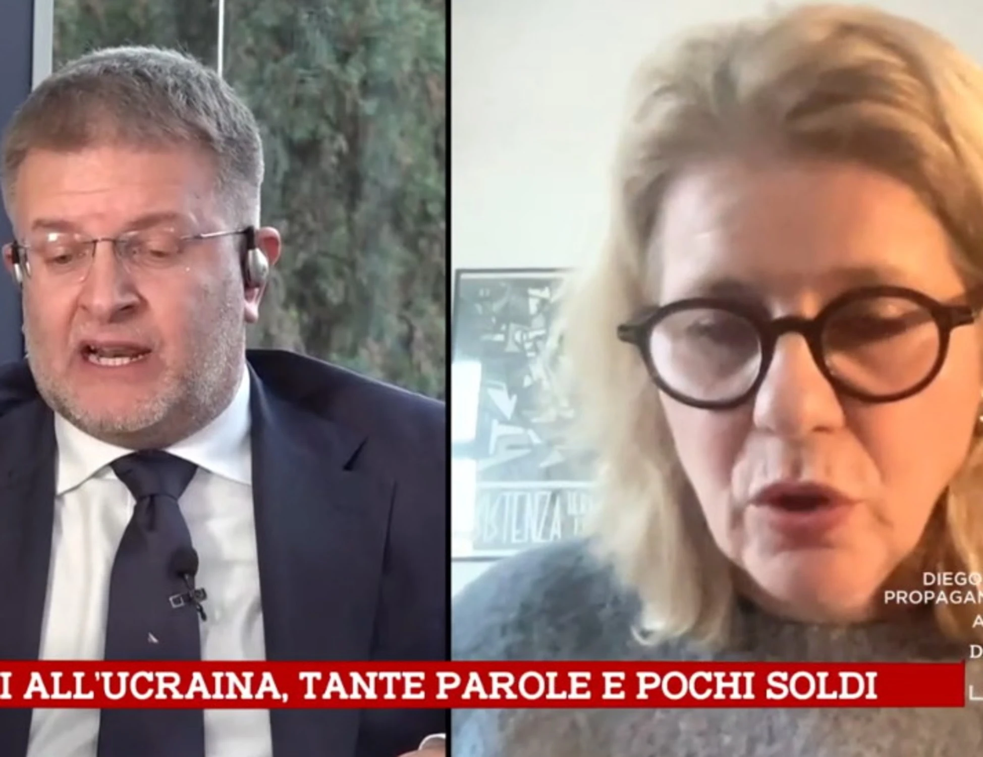 Tagadà, scintille Fidanza-Mastrobuoni: "Esca dal suo salotto", "Stupido e maleducato"