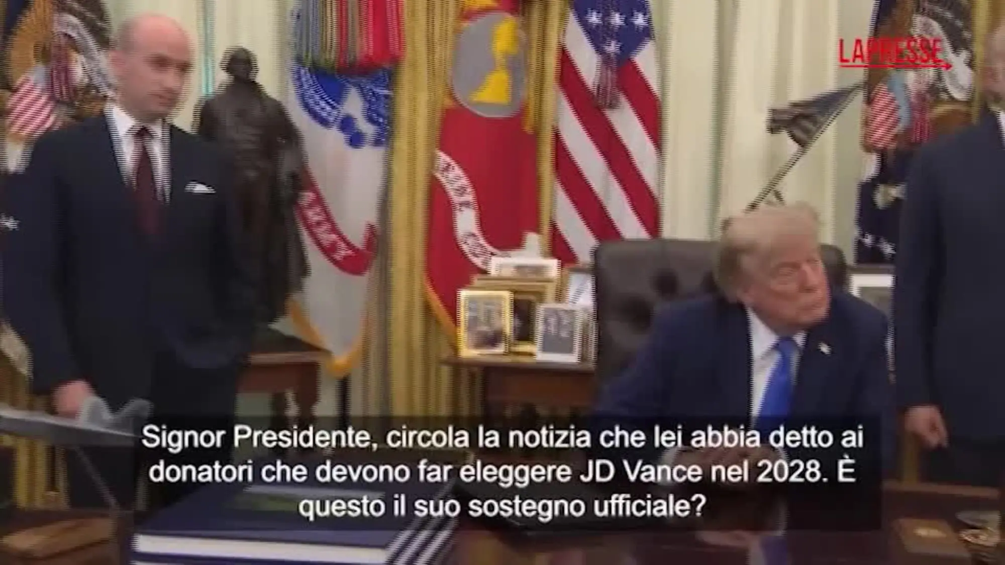 Casa Bianca, Trump: "Sostegno a Vance per il 2028? Troppo presto per pensarci"