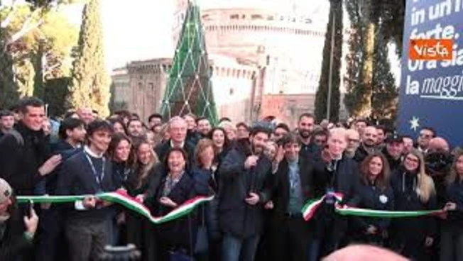 Atreju 2025 al via, Arianna Meloni e Donzelli tagliano il nastro della kermesse di FdI