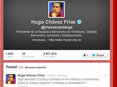 Chavez torna in Venezuela, messaggio su Twitter: "Continuerò le cure qui"