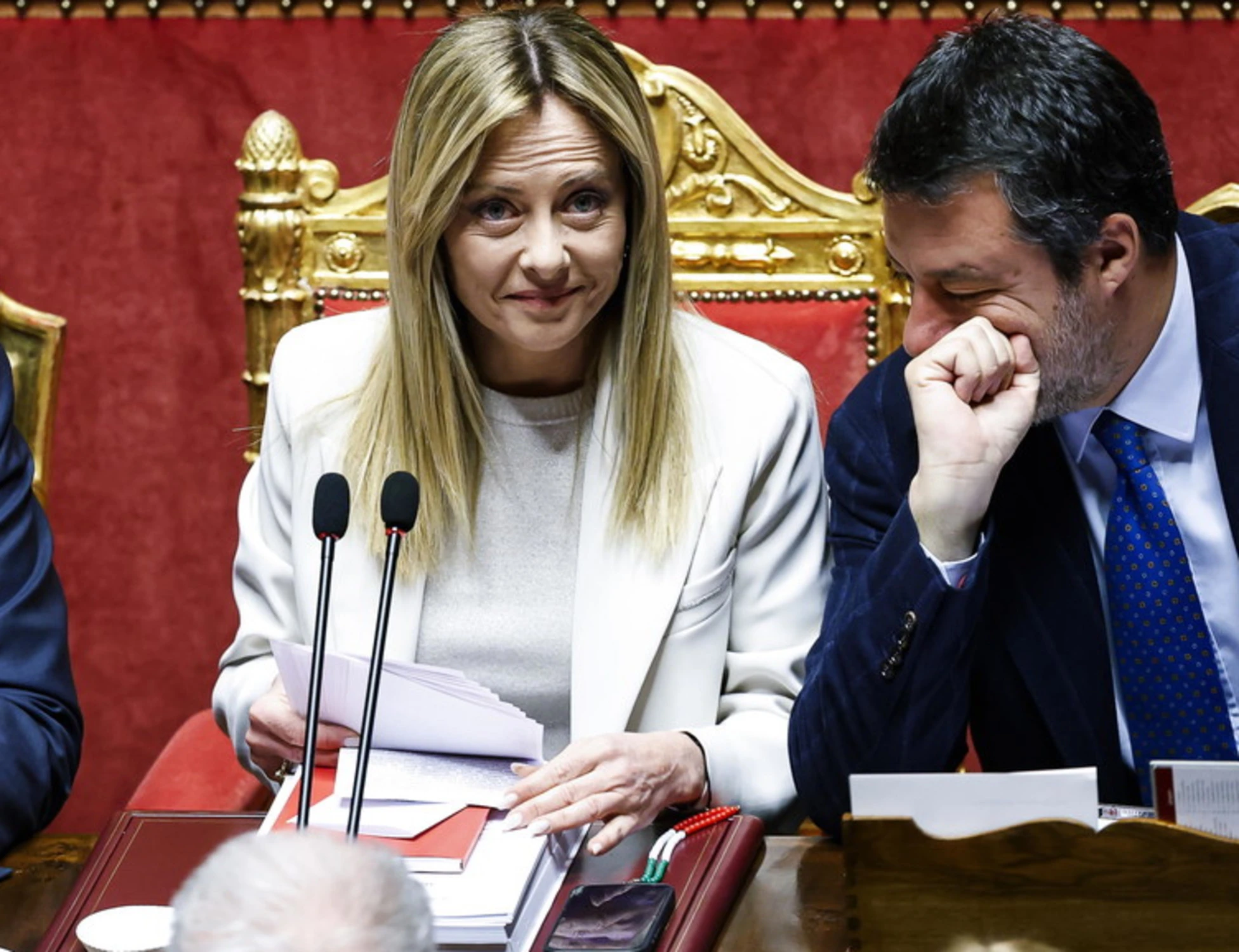 Giorgia Meloni, cena e vertice con Tajani e Salvini a casa della premier