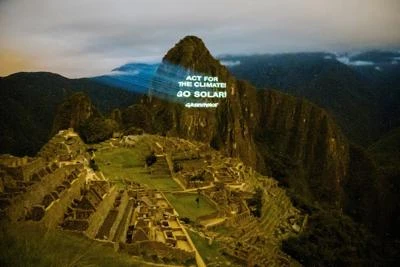 Greenpeace sceglie Machu Picchu per promuovere il solare