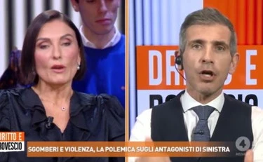 Dritto e Rovescio, la lite Lisei-Morani in tv: "Aggregano delinquenti!"