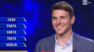 Flavio Insinna a L'Eredità si mette a urlare: il campione alla Ghigliottina, "ma quale paura!"