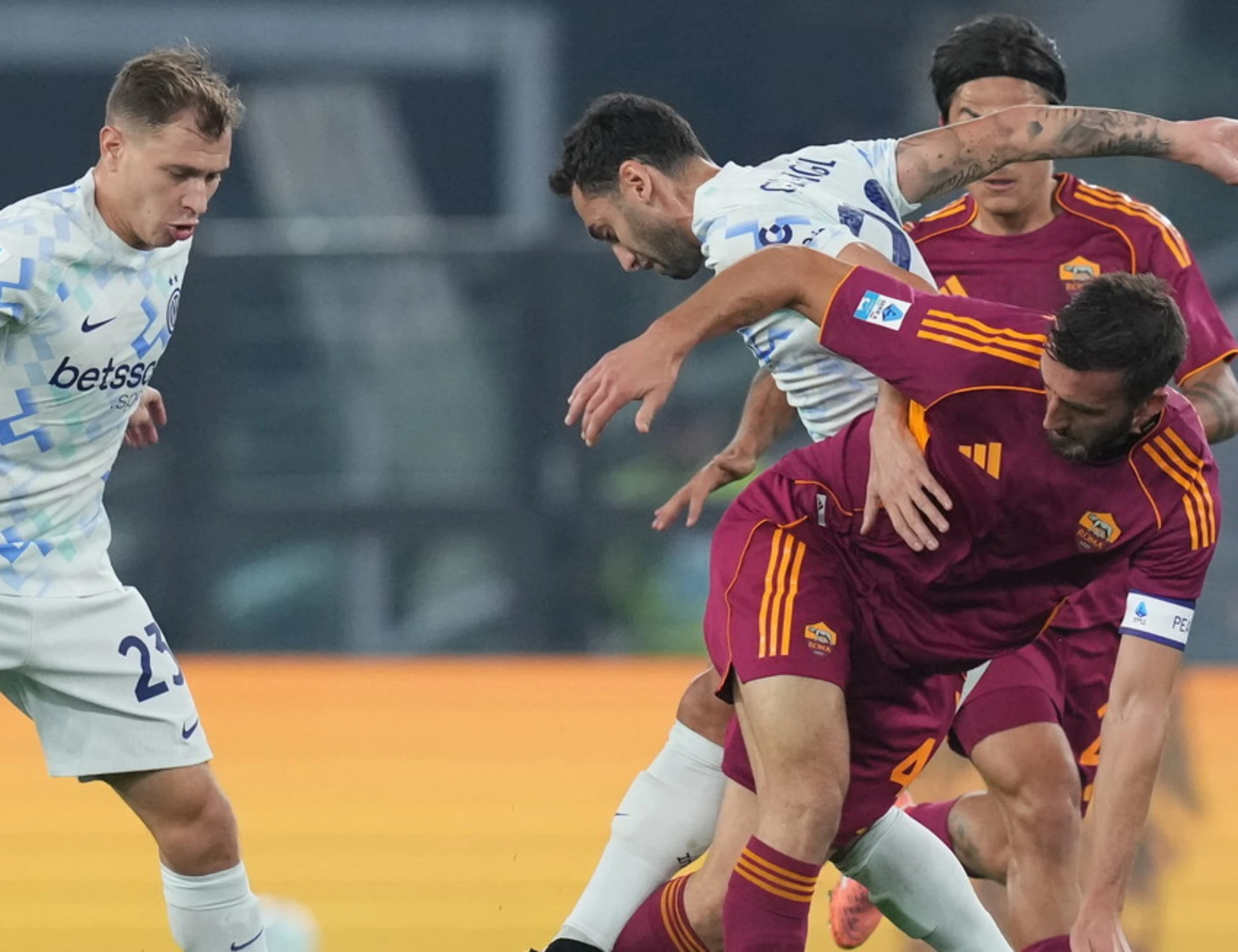 Inter, aggancio in vetta riuscito: Roma ko&nbsp;