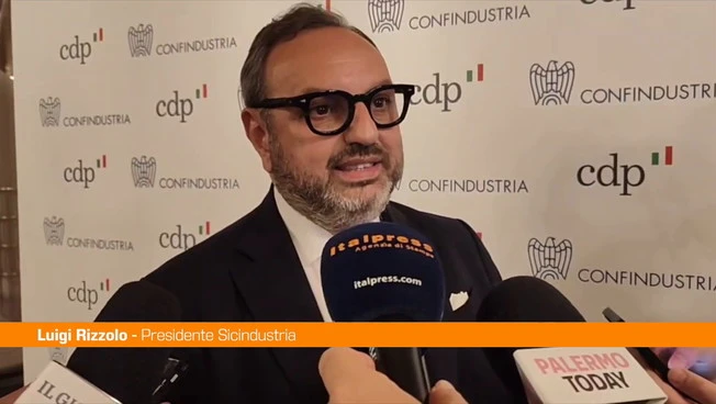Rizzolo (Sicindustria) "Apprezzamento per protocollo Cdp-Confindustria"