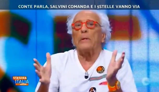 Vittorio Sgarbi a Giampiero Mughini dopo Stasera Italia: "I suoi calci non arriveranno al mio c**o"