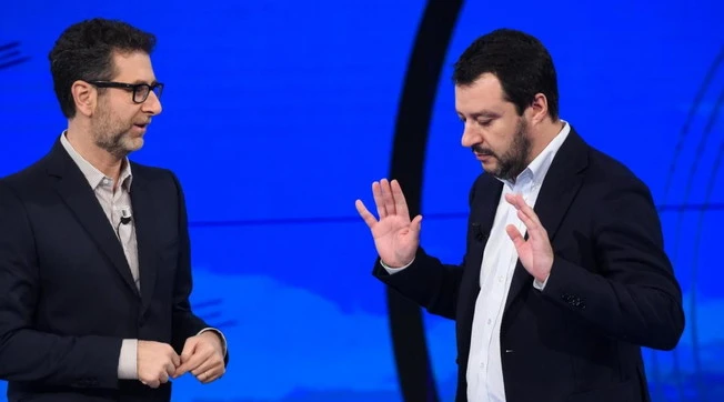 Fabio Fazio contro Matteo Salvini: "Gli animali non hanno le scarpe"