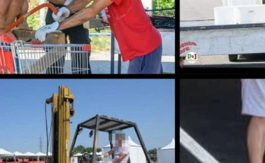 Pd, le foto dei preparativi della Festa dell'Unità nella bufera: la sicurezza? Un optional