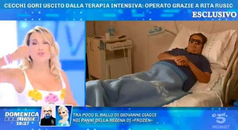 Domenica Live, Barbara D'Urso bacchetta Cecchi Gori: "Devi ringraziare Rita Rusic se sei vivo"