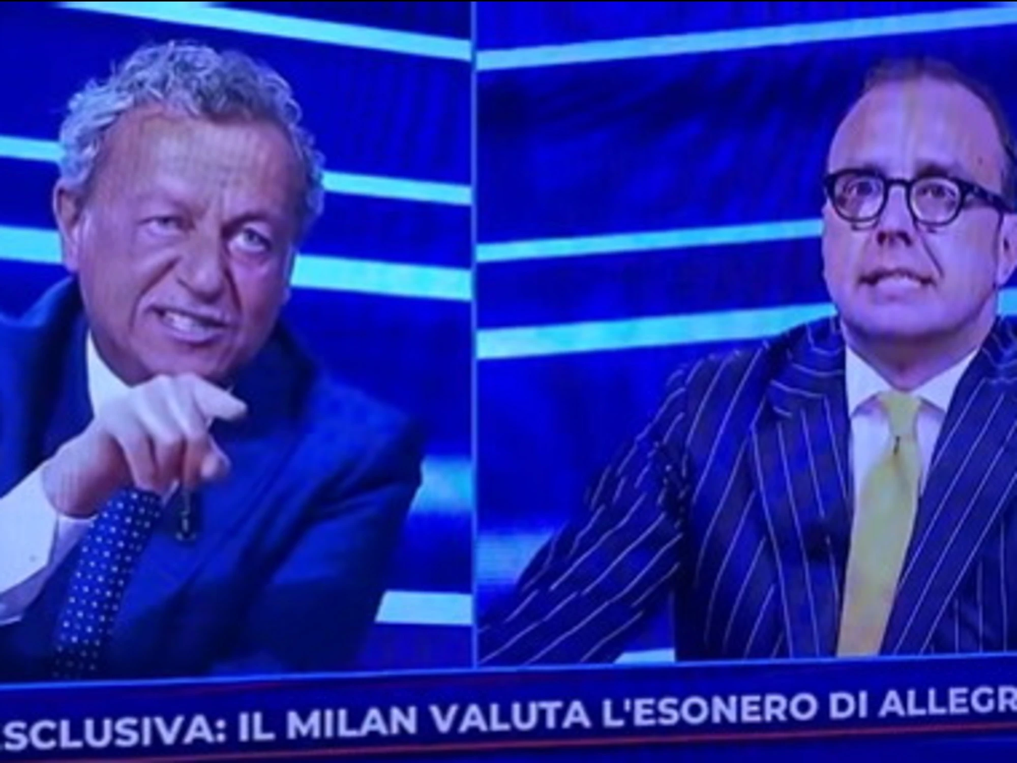 Milan, rissa in diretta a Pressing: Pellegatti, Trevisani e Sabatini se le suonano