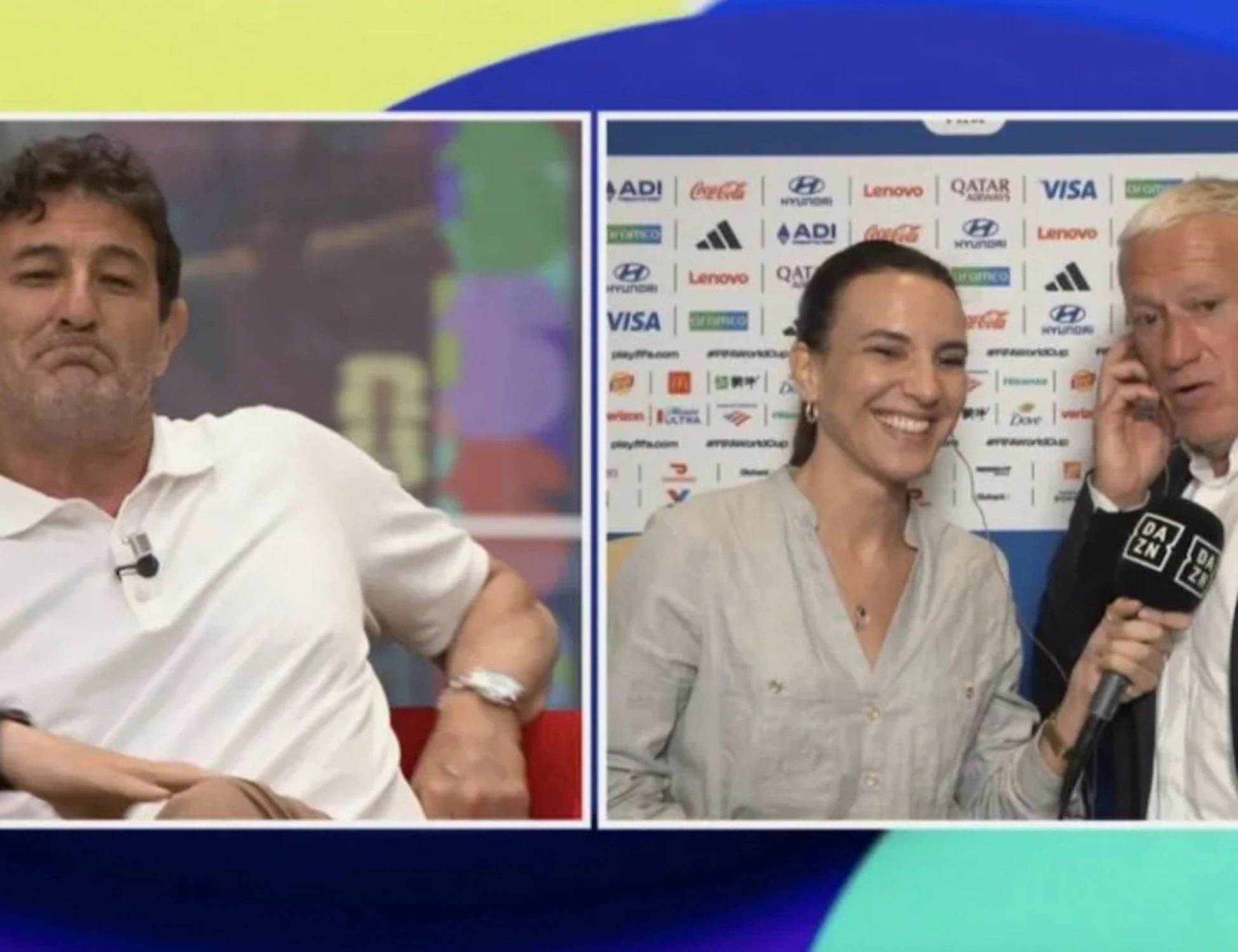 Mondiali 2026, Deschamps gela Ciro Ferrara: "Bello di notte", imbarazzo in studio