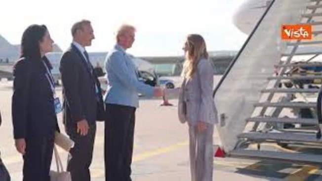 Meloni arriva a Spalato, in Croazia per il vertice dei Paesi Mediterranei
