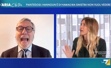 L'aria che tira, Annalisa Chirico spiana Barbacetto: "Che pelo, si vergogni lei!"