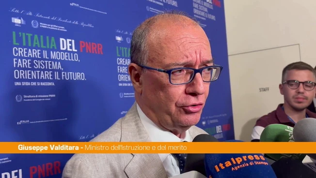 Valditara "Per la prima volta la dispersione scolastica è sotto la media Ue"