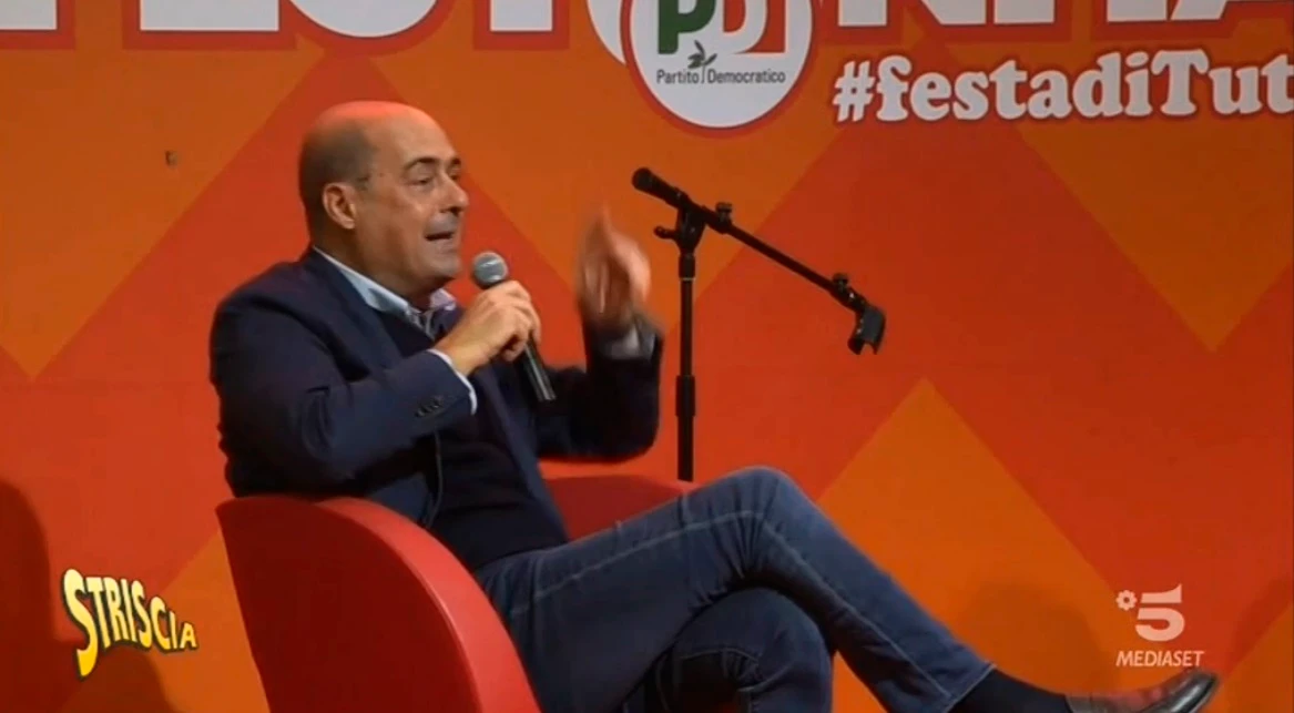 Striscia la Notizia demolisce Nicola Zingaretti: "Papetè e agnani", ma come parla il segretario del Pd?