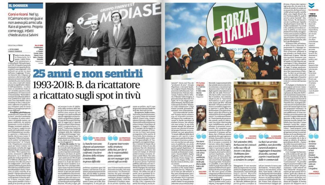 Silvio Berlusconi, la drammatica doppia paginata di Travaglio e Gomez sul Fatto: "Da ricattatore a ricattato"