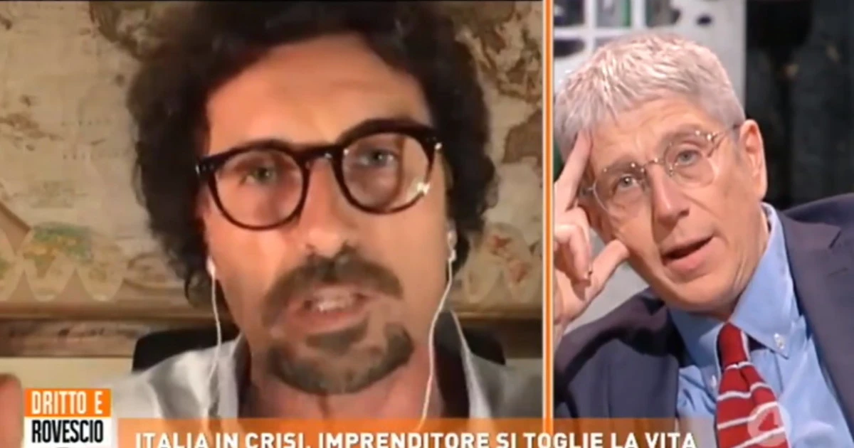 Mario Giordano contro Danilo Toninelli a Dritto e rovescio: "Lo sa che non è arrivato un soldo agli italiani, vero?"