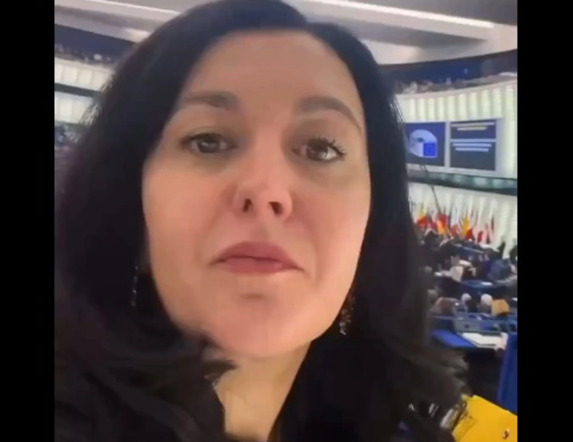 Ue, la deputata comunista minaccia il re di Spagna: il gesto della ghigliottina