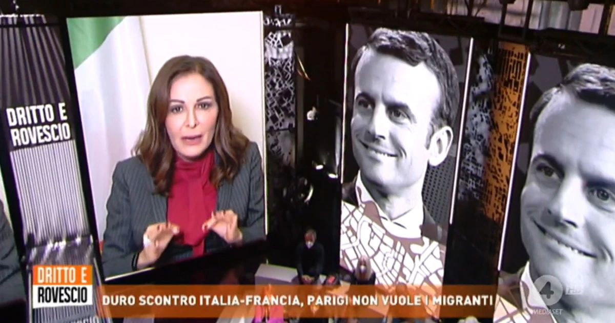 Dritto e Rovescio, Santanchè contro la Francia: "Vergognatevi. E non azzardatevi..."