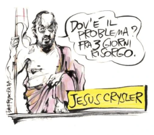 Sergio Marchionne, la vignetta blasfema del Fatto quotidiano: choc a pagina 13