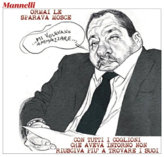 Matteo Salvini, insulti a caso nella vignetta del Fatto Quotidiano: "Con tutti quei cogl***..."