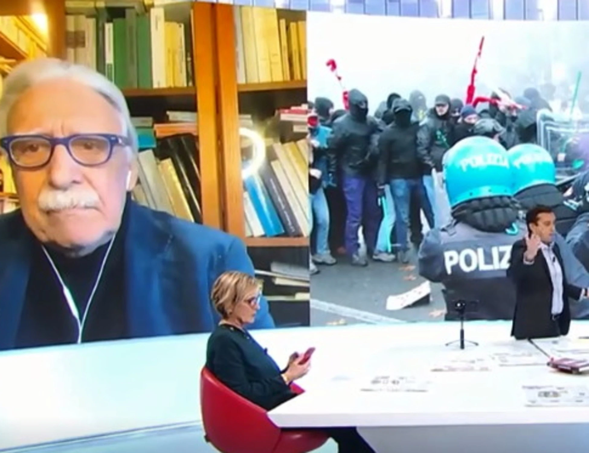 L'aria che tira, "ma che ca*** dici?": delirio su Askatasuna, si scatena l'inferno su La7