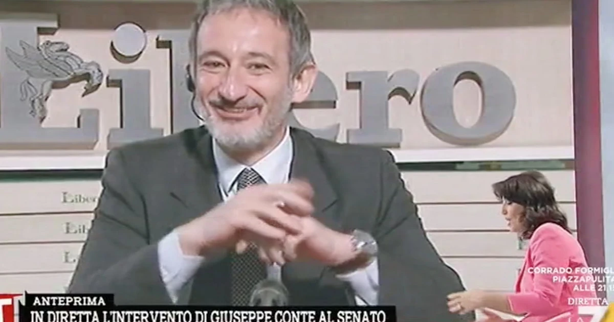 Pietro Senaldi a Tagadà: "Giuseppe Conte ha promesso soldi ma non ne ha dati. Moriremo di noia"