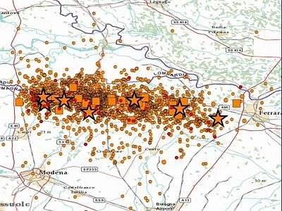 Emilia, altre undici scosse nella notte: le più forti di magnitudo 2.9