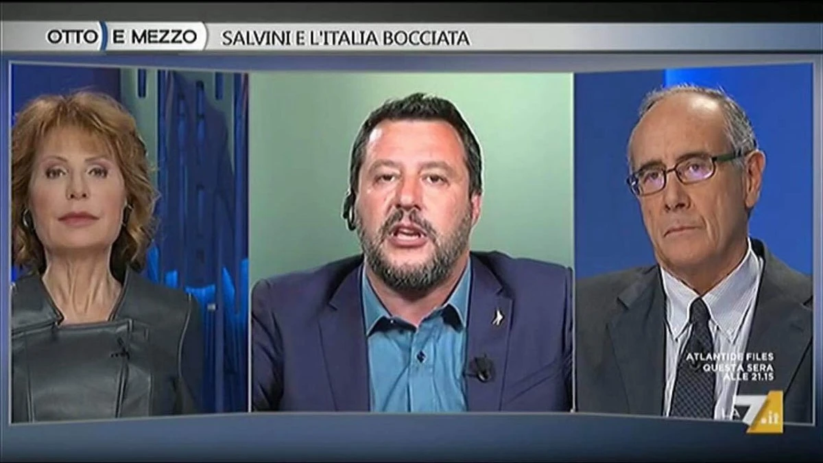 Otto e mezzo, Matteo Salvini sfida Lilli Gruber: le frasi su Europa, toghe e immigrati che la fanno impazzire