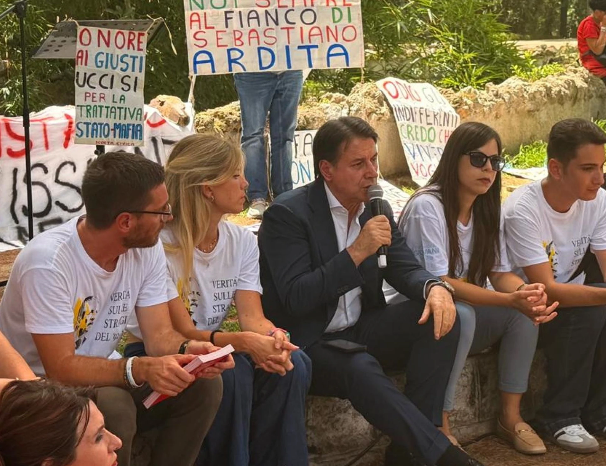 Conte, il ricordo di Borsellino e lo sfregio alla destra: "Non è opportuno vi presentiate oggi"