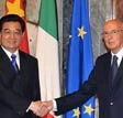 Napolitano a Hu Jintao: