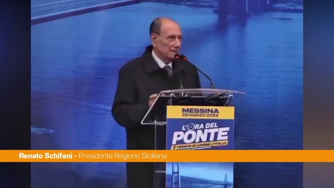 Schifani "Il Ponte sullo Stretto s'ha da fare, ci crediamo e lo sosteniamo"