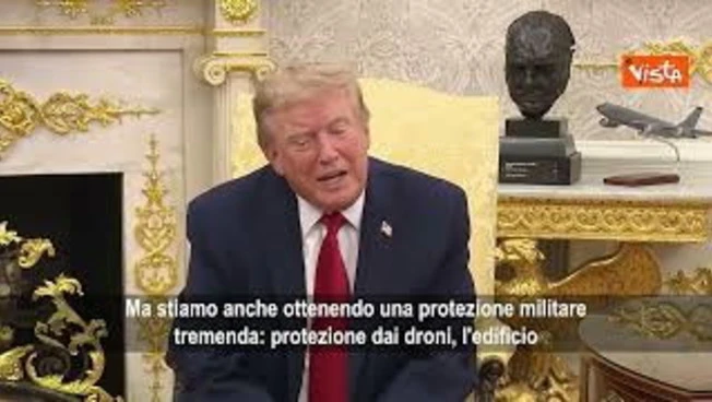 Trump: Le persone che si oppongono alla nuova ballroom sono sleali verso gli Usa