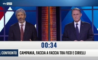Campania, Cirielli supera Fico di tre punti nel sentiment dopo il duello in tv