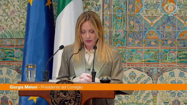 Italia-Algeria, Meloni "Rafforziamo cooperazione e flusso di gas"